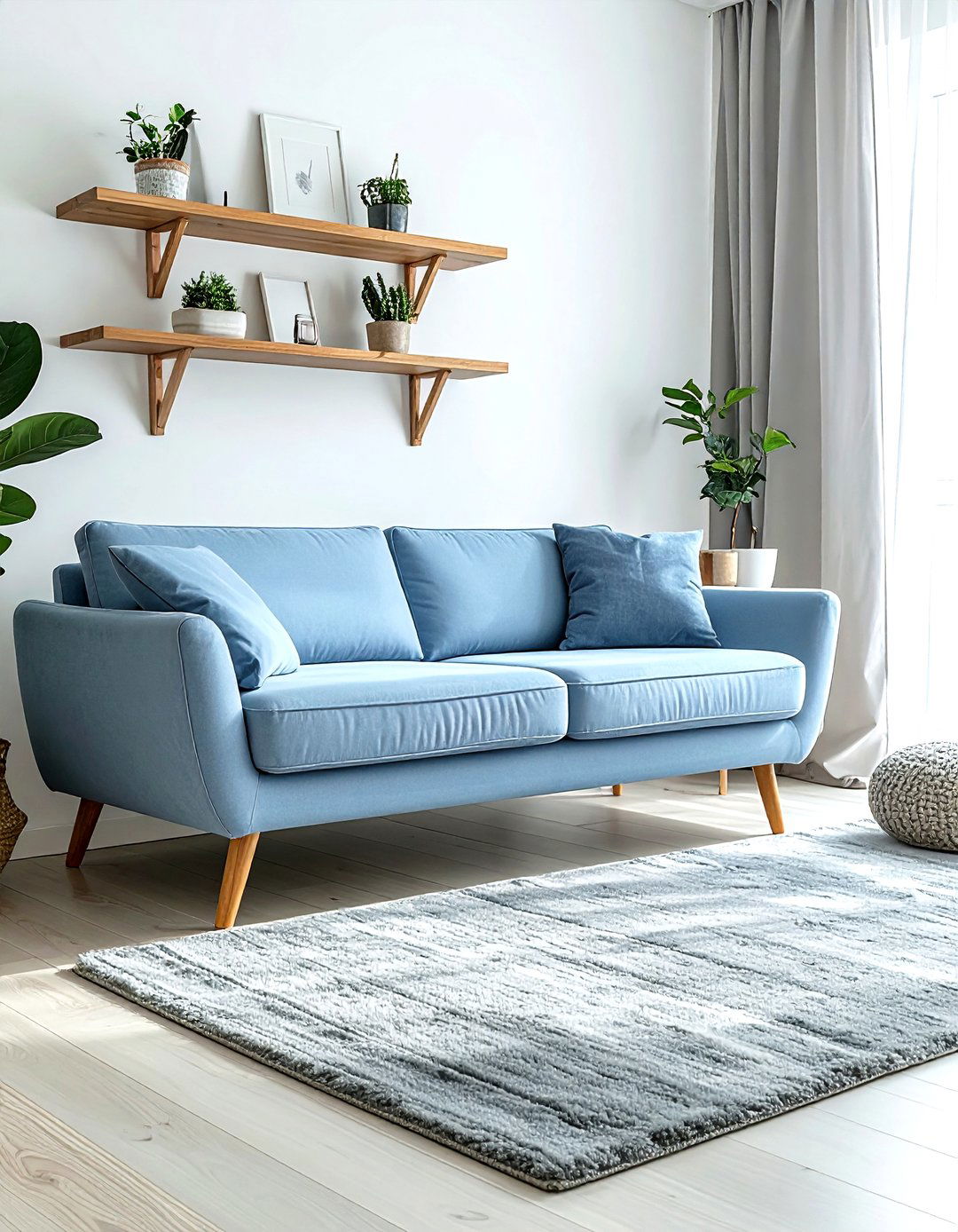 Lawson sofa with wooden legs - 30 living room lawson sofa ideas