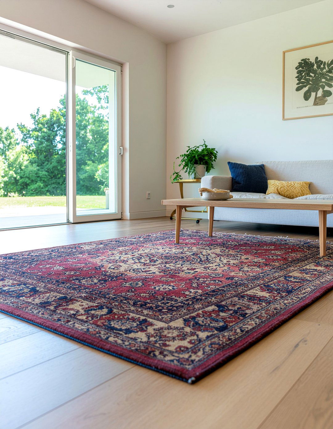 Layered Area Rugs - 30 living room eclectic furniture ideas