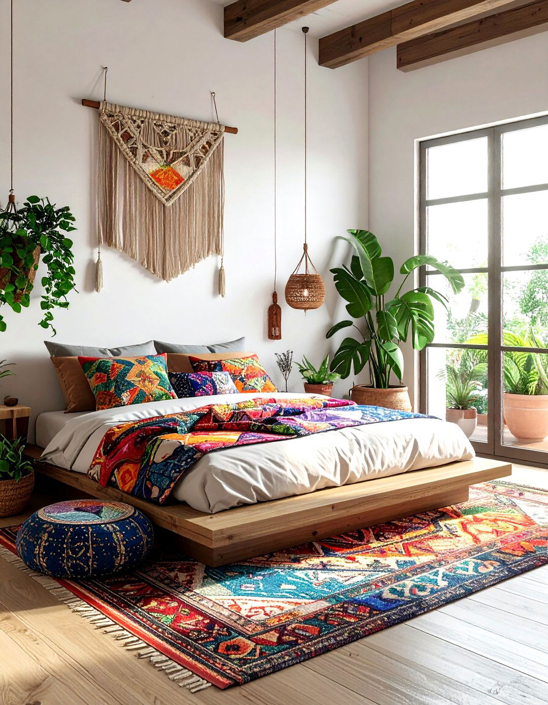 Layered Boho Bedroom - 30 layered decor ideas