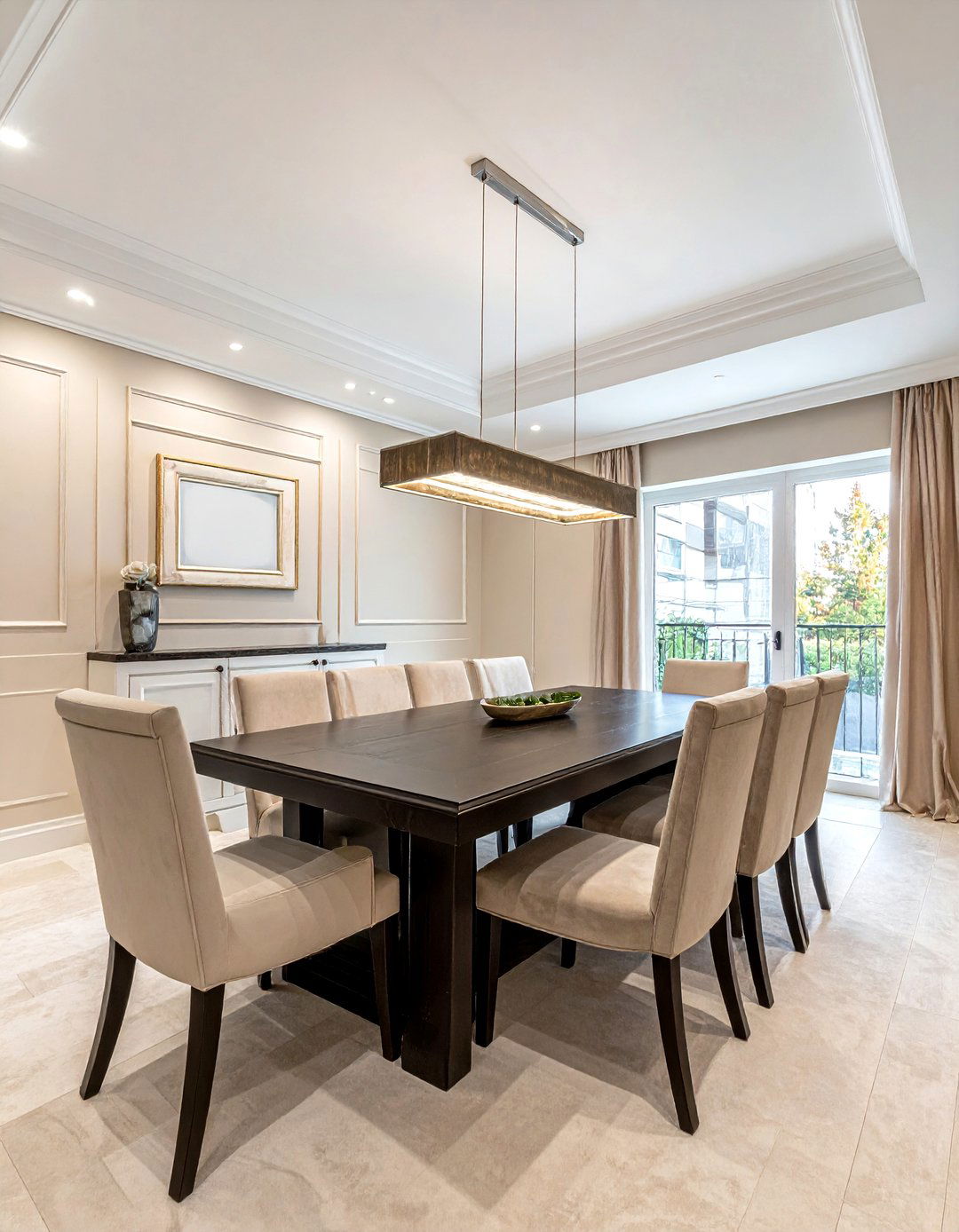 Layered Ceiling Trim - 30 dining room crown molding ideas