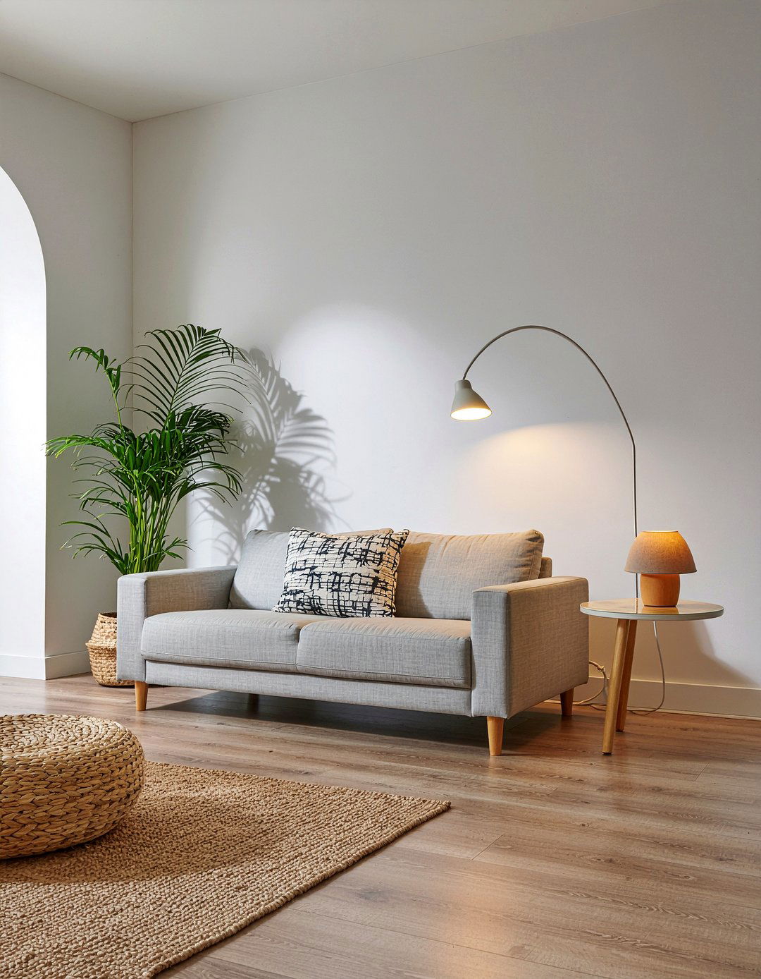 Layered Floor Lighting - 30 living room improvement ideas