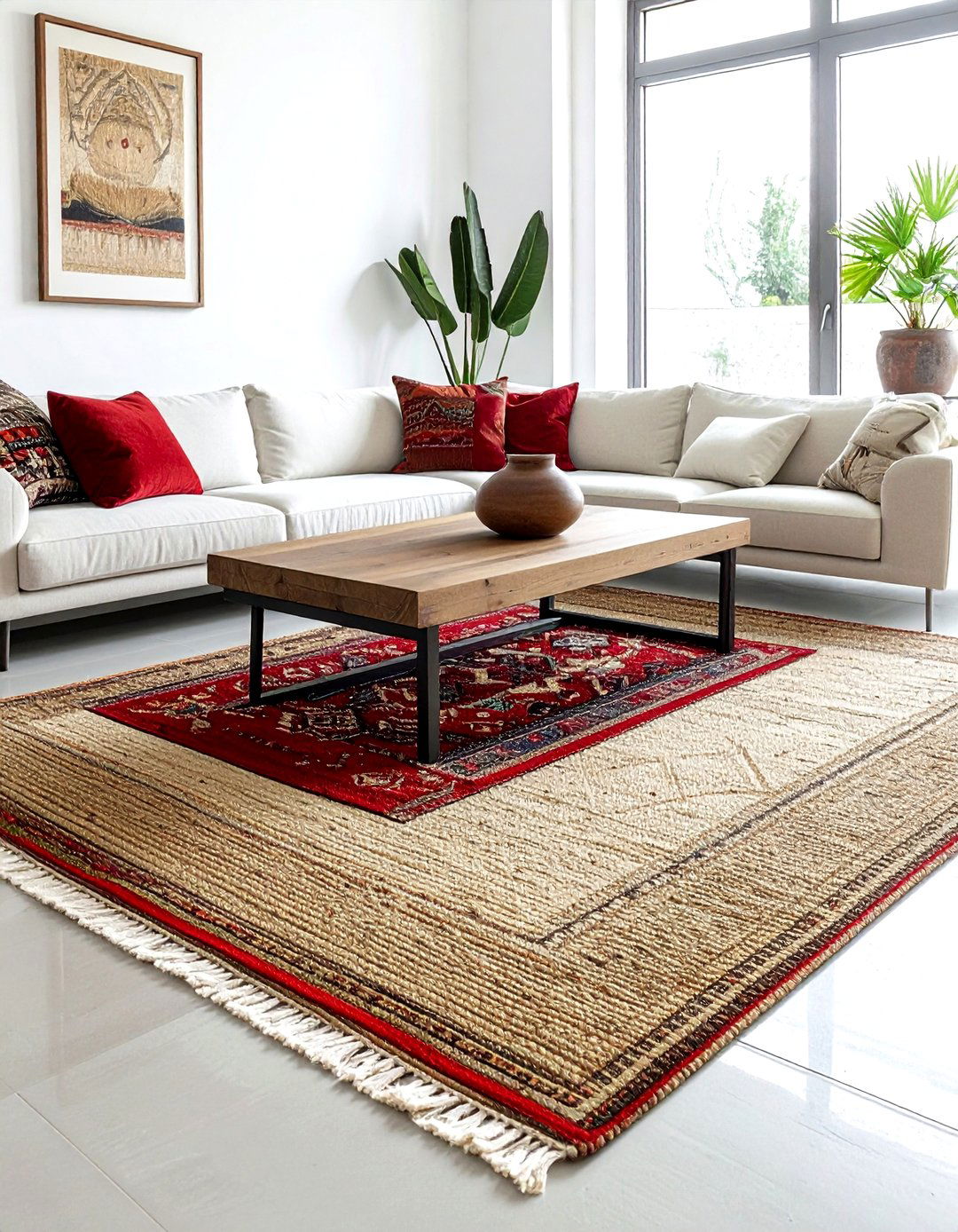 Layered Global Rug Design - 30 world traveler decor ideas