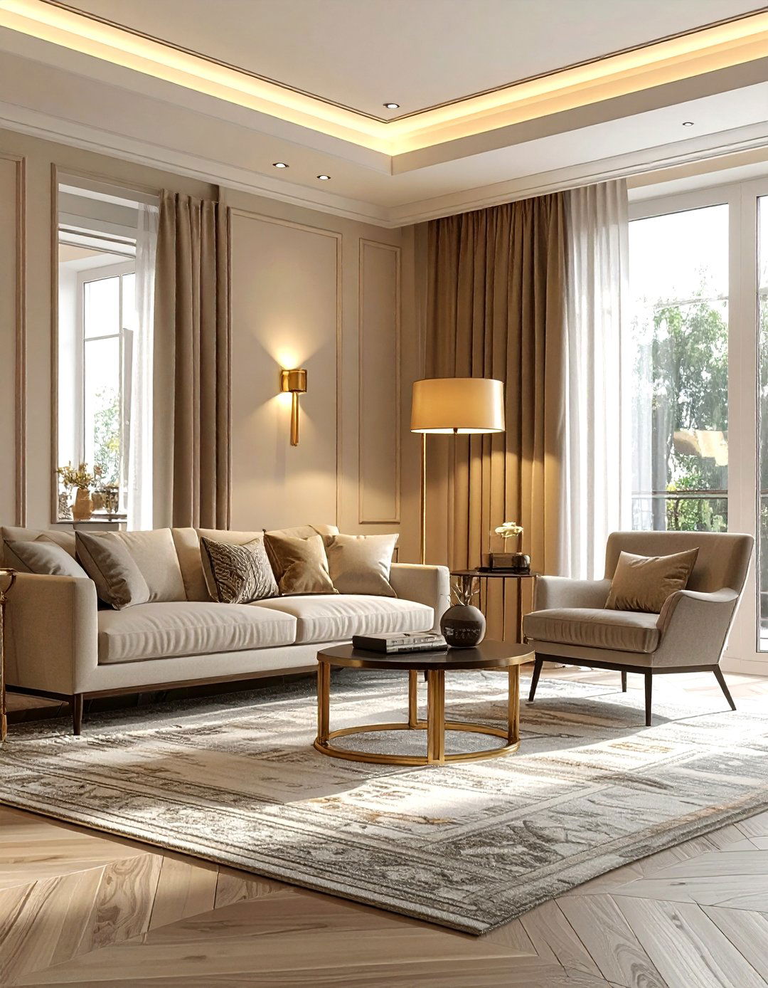 Layered Lighting Design - 30 quiet luxury decor ideas