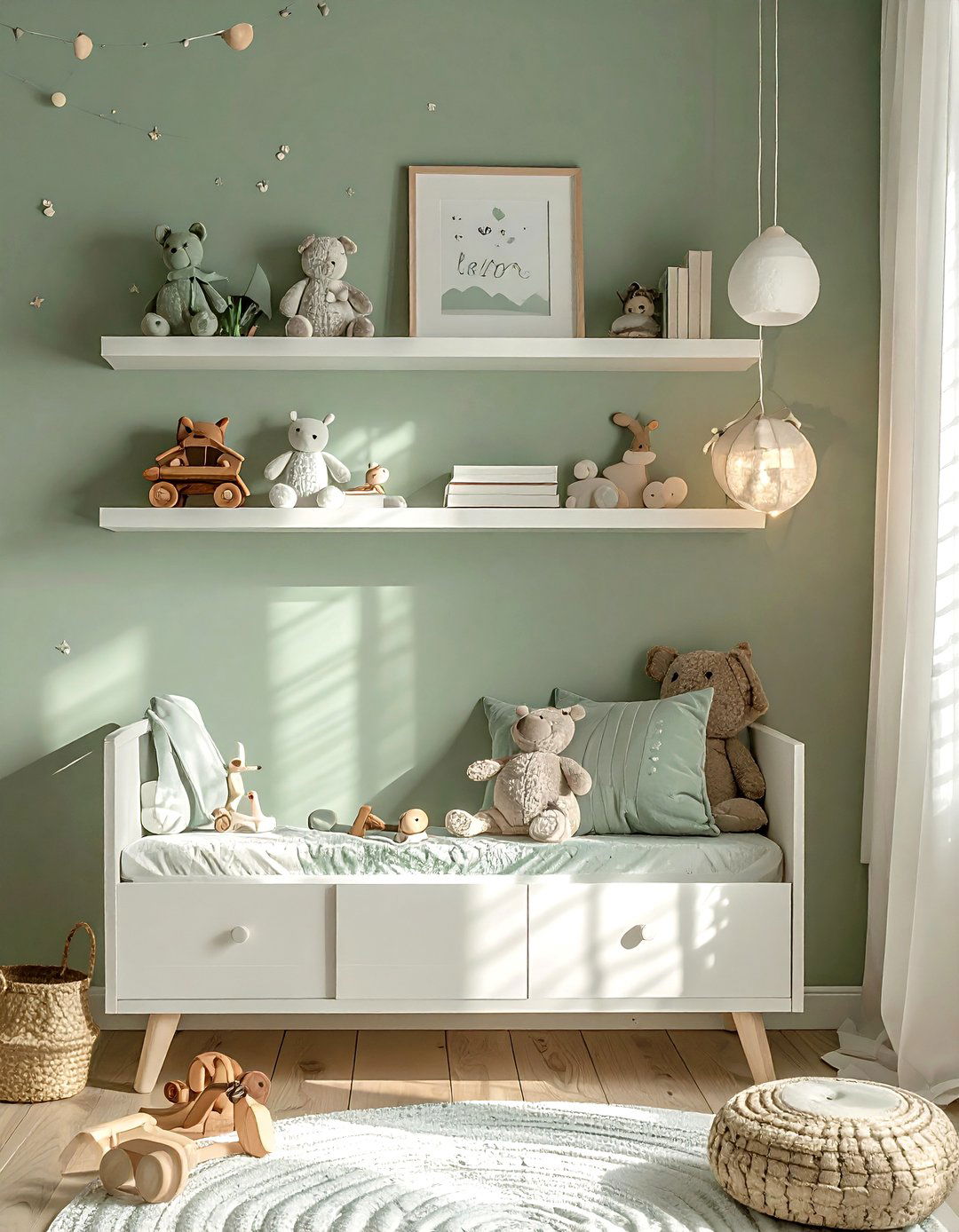Layered Nursery Wall - 30 layered decor ideas