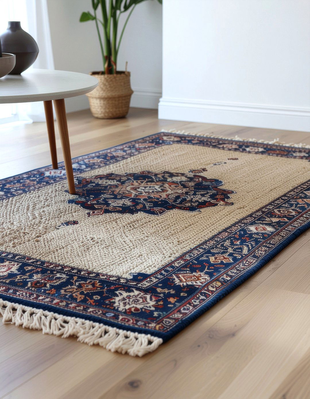 Layered Rug Look - 30 living room refresh ideas