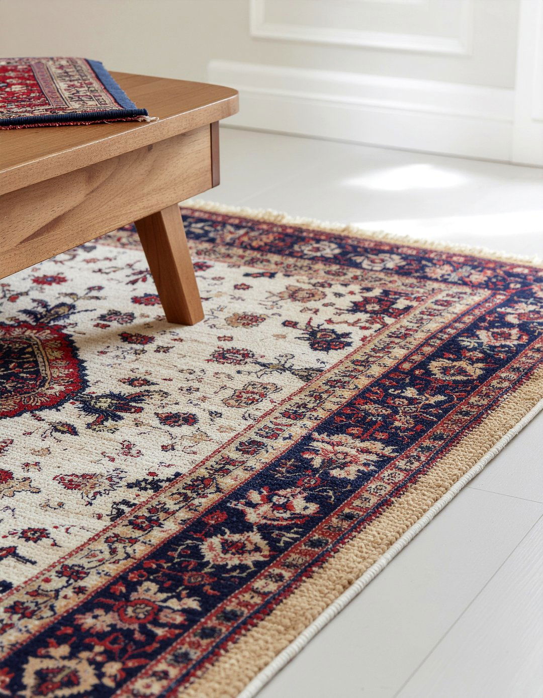 Layered Rug Styling - 30 living room entertaining ideas