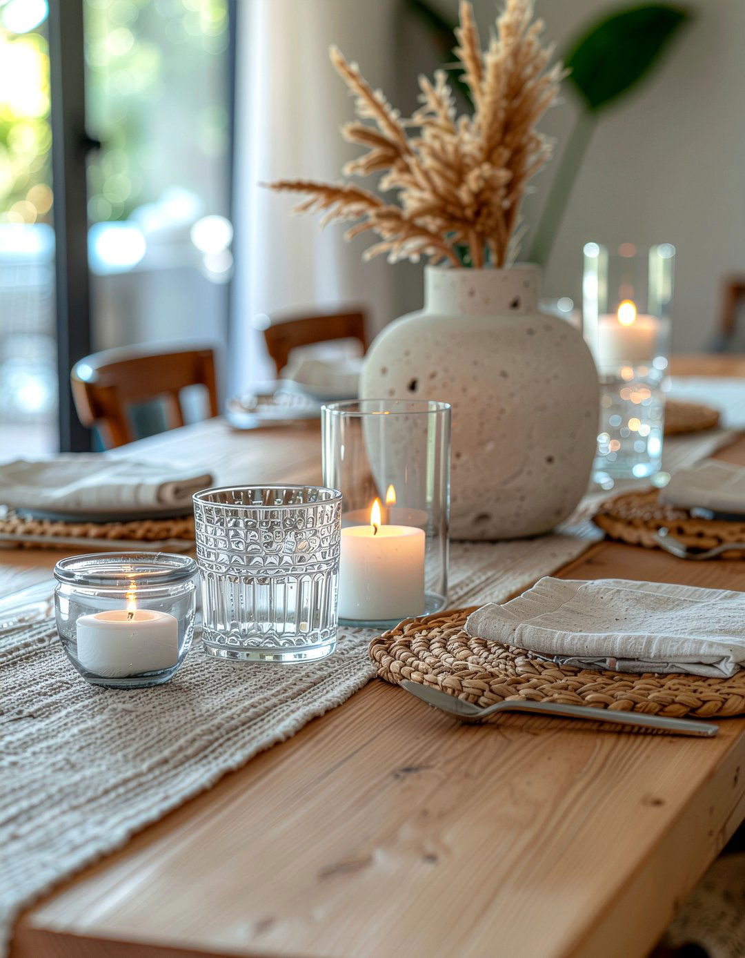 Layered Texture Candlelight Dining Room - 30 candlelit dining room ideas