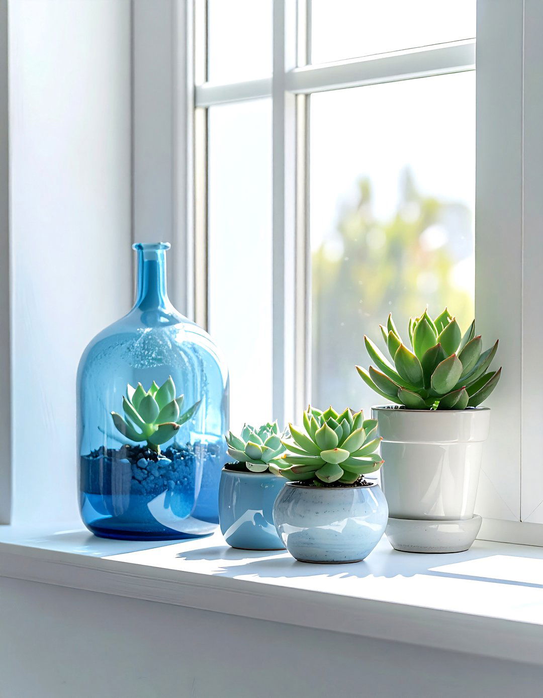 Layered Window Sill - 30 layered decor ideas