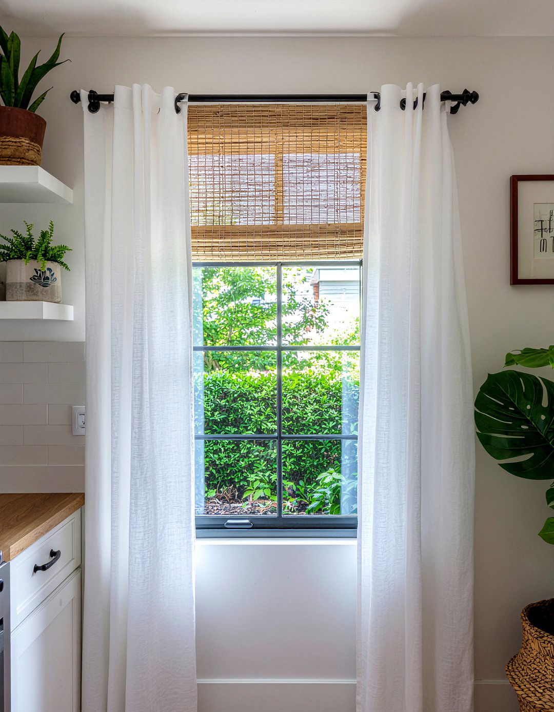 Layered Window Treatments - 30 layered kitchen ideas