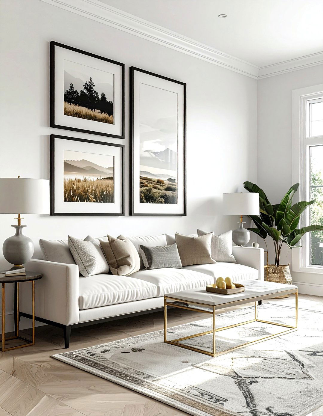 Layered art mantel - 30 mantel styling ideas