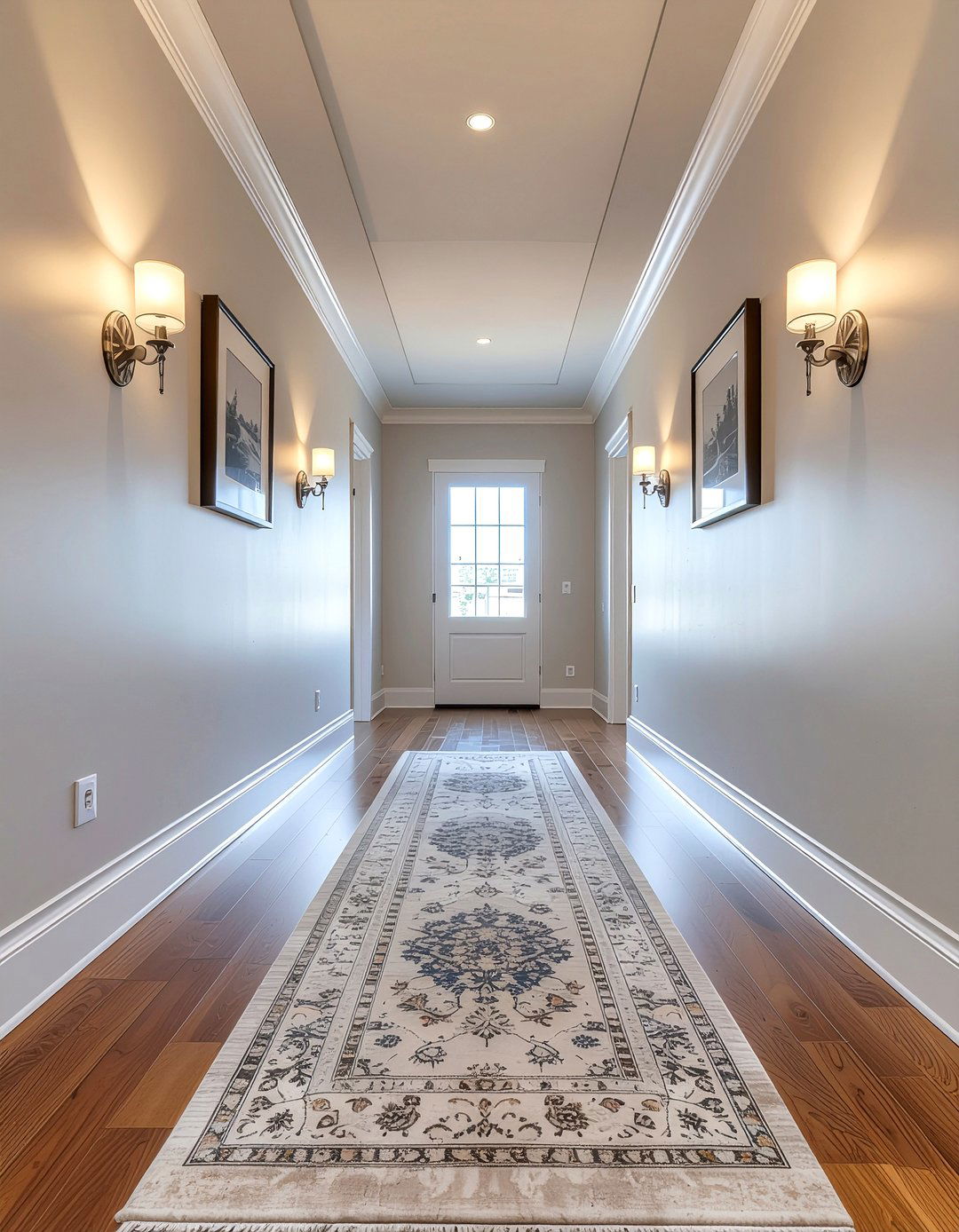 Layered hallway runner - 30 layered rug ideas
