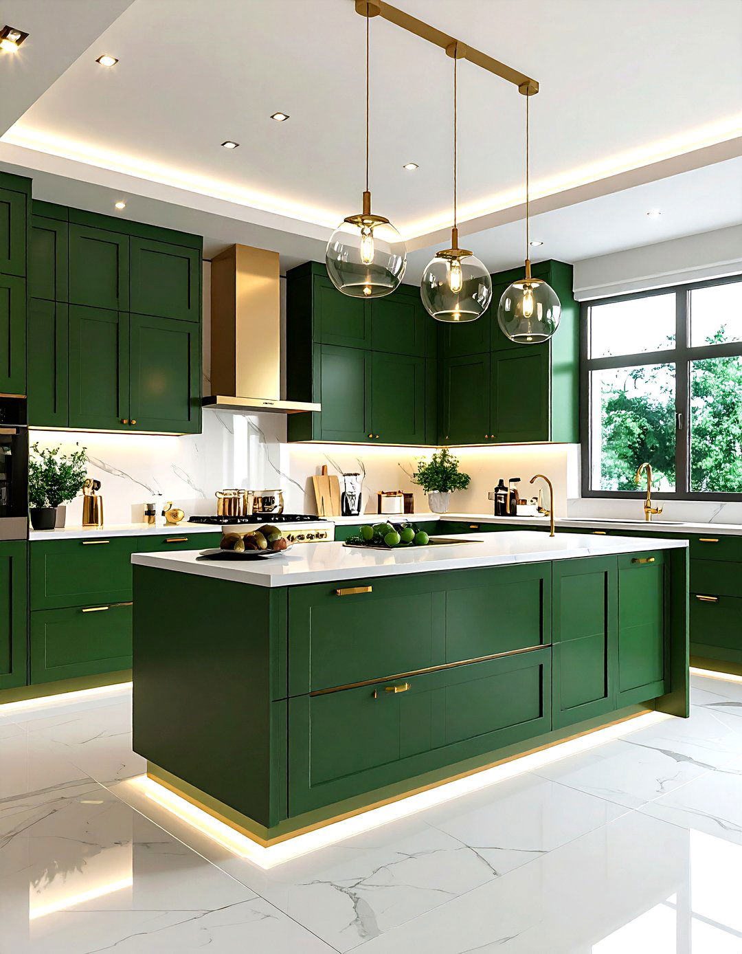 Layered kitchen lighting scheme - 30 kitchen recessed lighting ideas