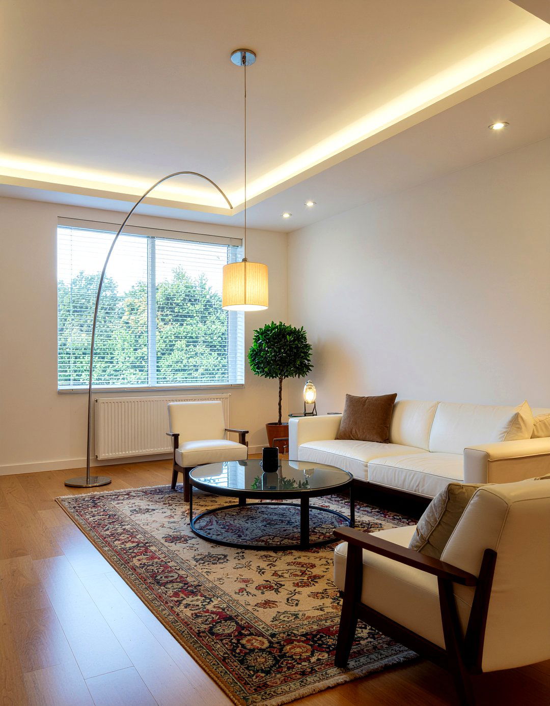 Layered lighting for lounge - 30 new build living room ideas