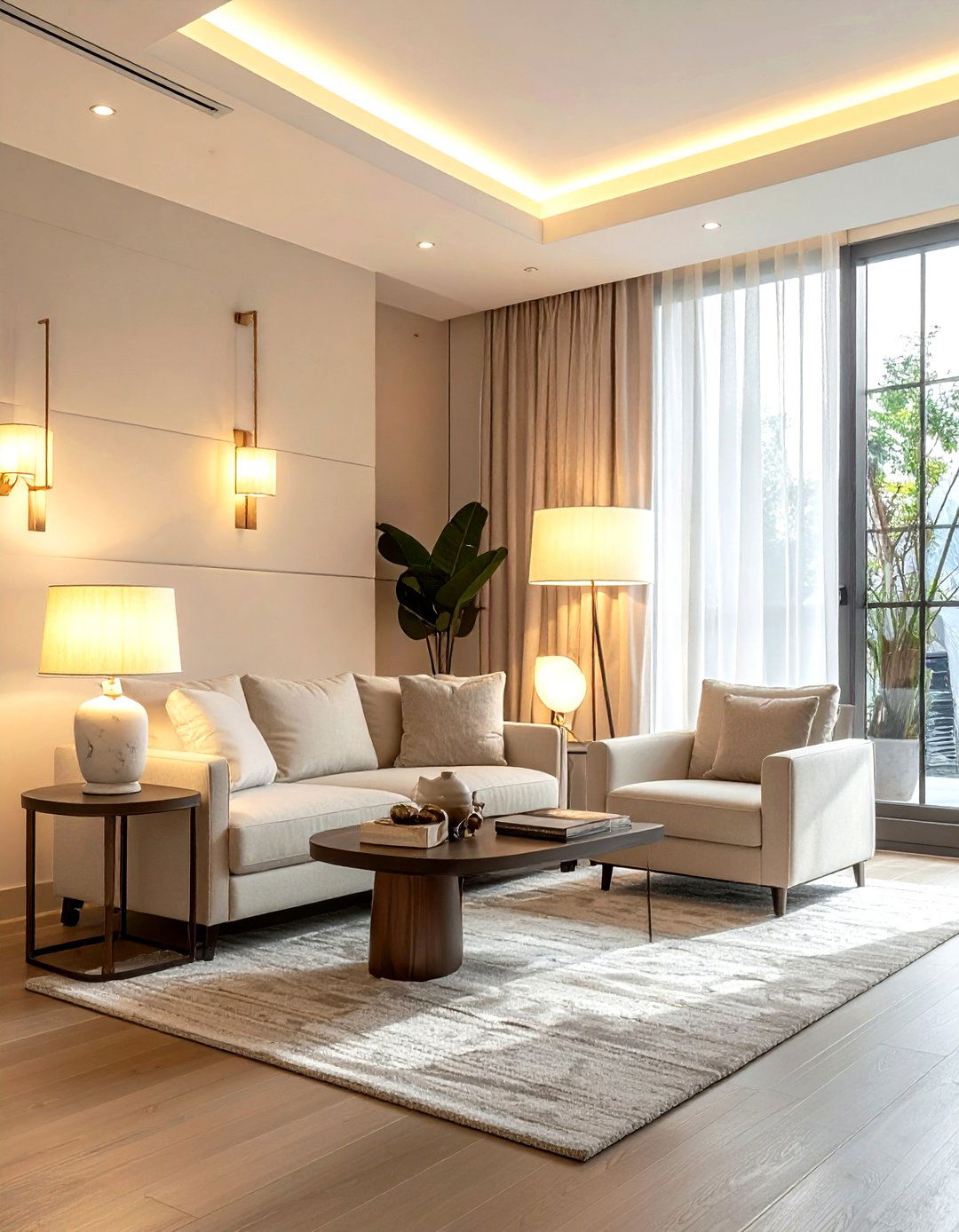 Layered lighting living room - 30 decor layering ideas