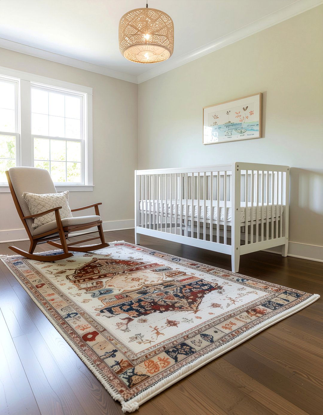 Layered nursery rug - 30 layered rug ideas