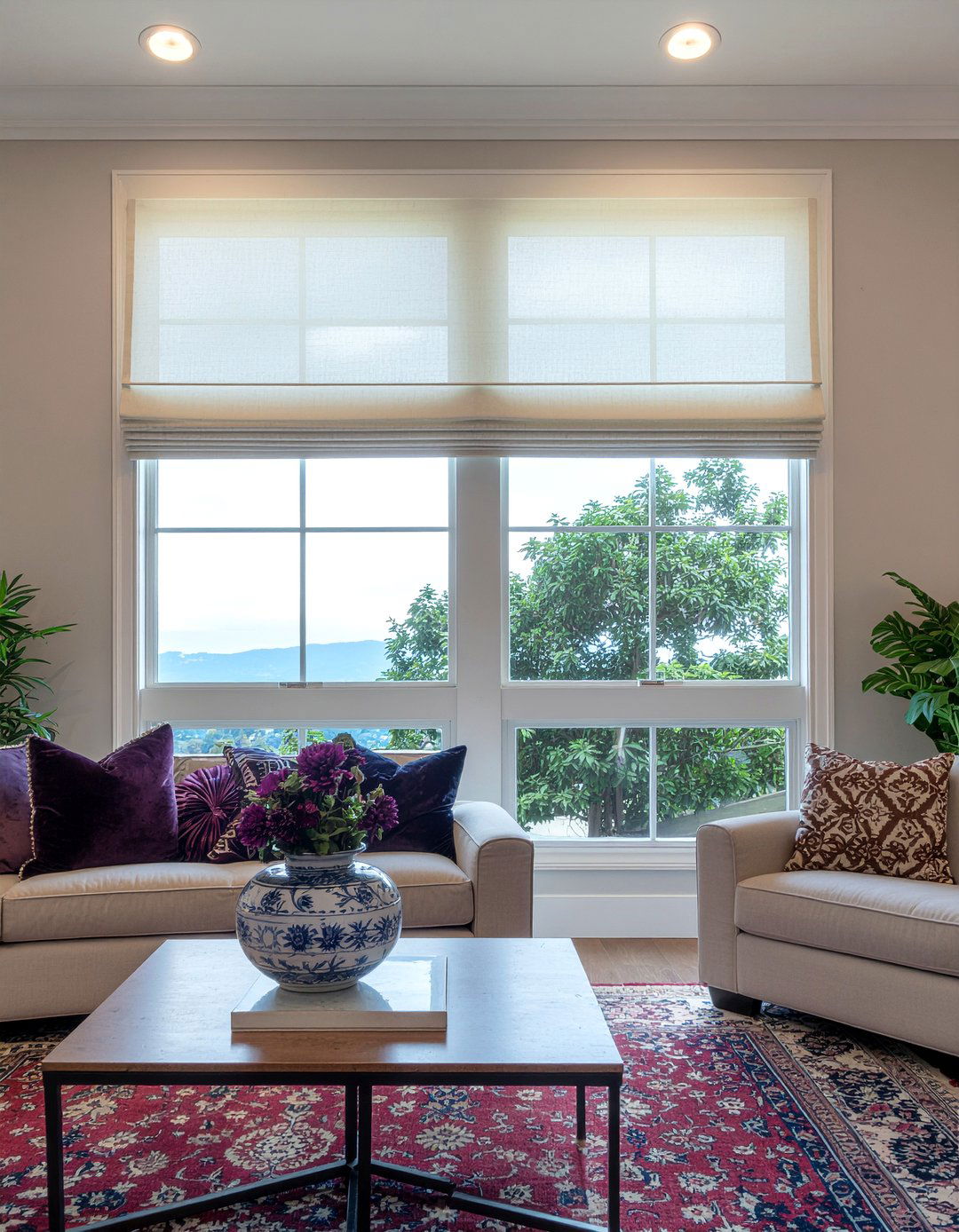 Layered roman shades - 30 living room roman shades