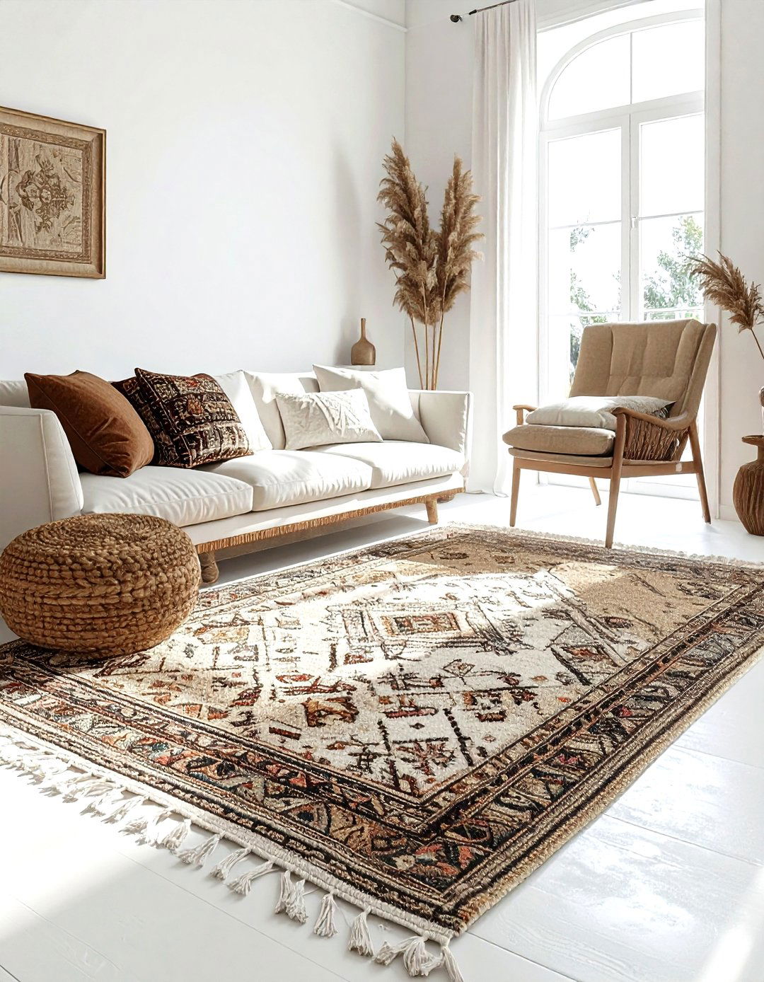 Layered rug proportions - 30 decor proportion ideas