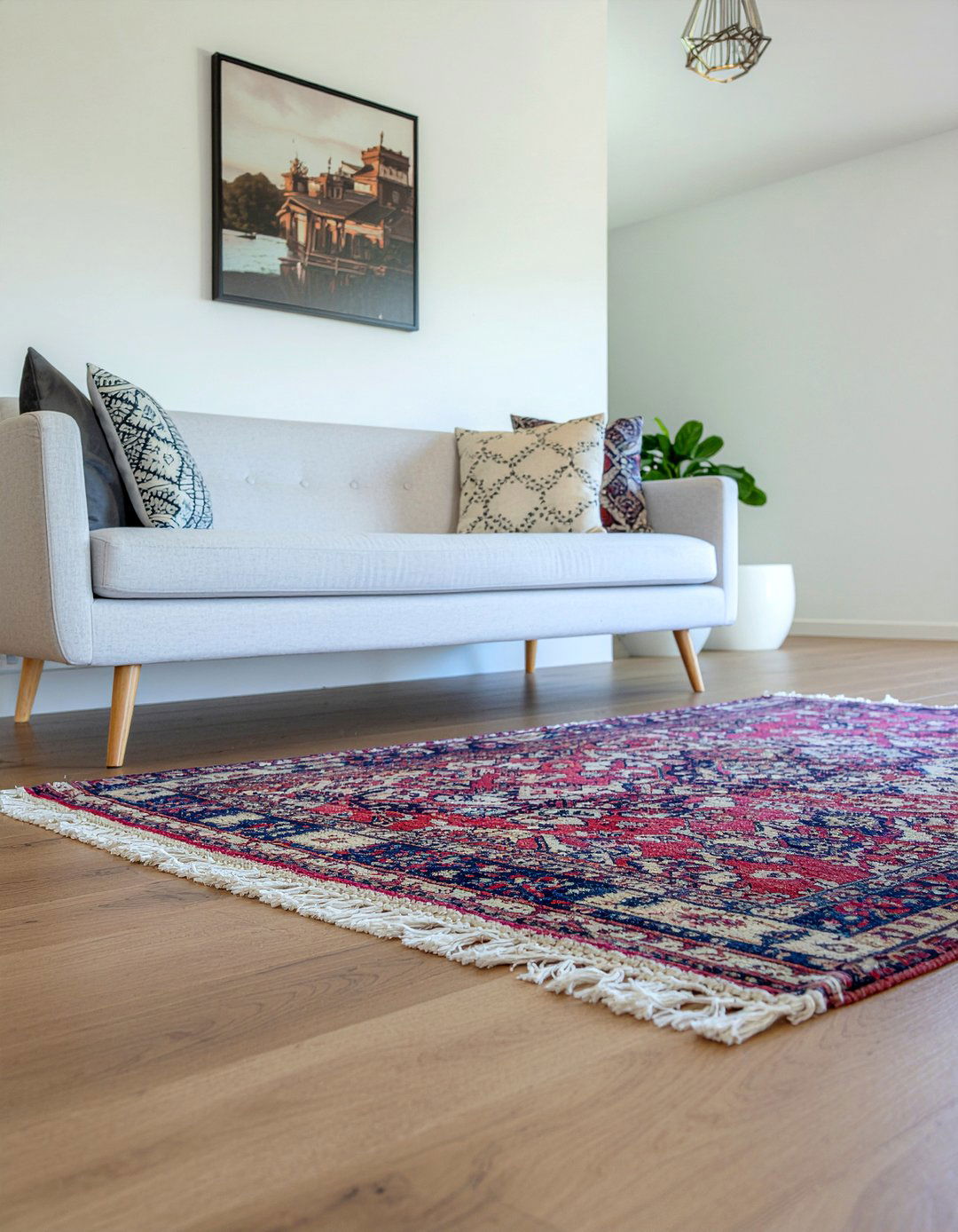 Layered rugs - 30 living room rugs