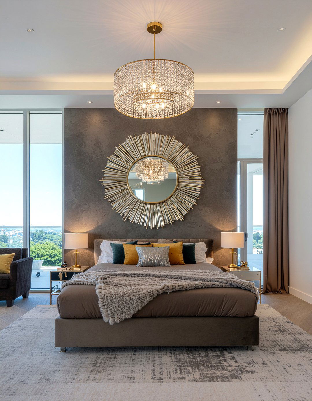 30 Stunning Bedroom Sunburst Mirrors to Brighten Your Space