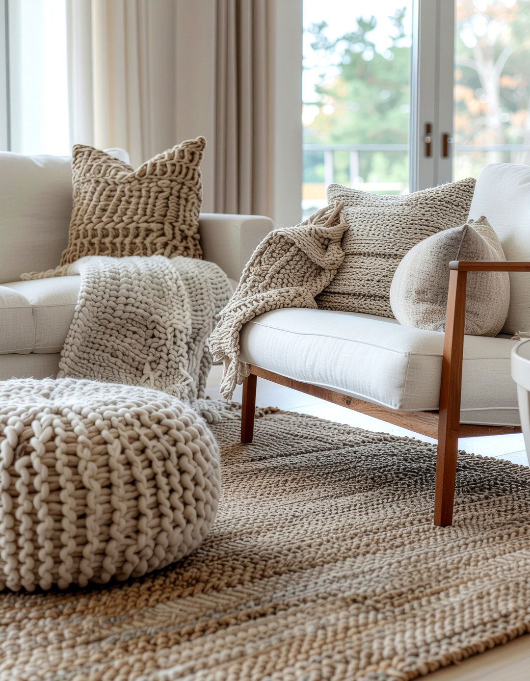 Layered textures - 30 hotel living room ideas