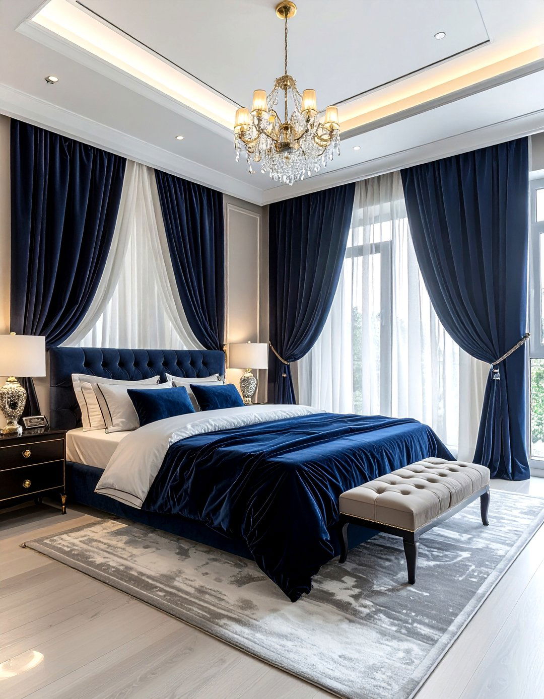 Layering sheer and blackout curtains - 30 sheer curtain ideas