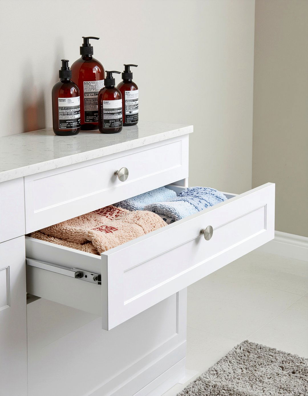 Lazy Susan Turntable - 30 bathroom cabinet organizer ideas