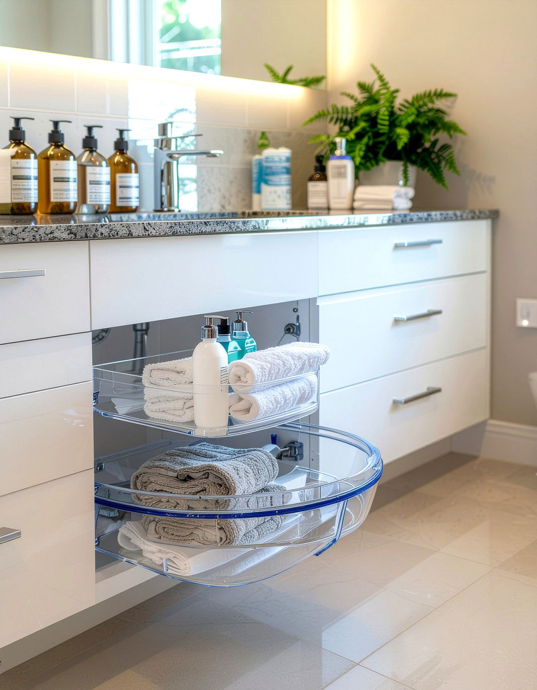 Lazy susan - 30 bathroom organization ideas