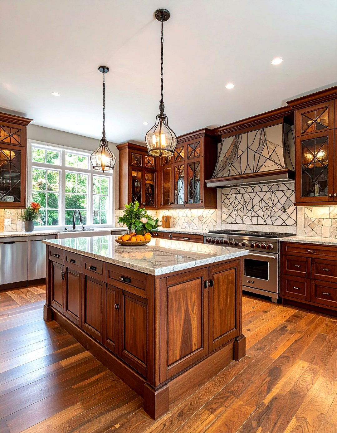 Leaded Glass Kitchen Cabinets - 30 kitchen glass door ideas