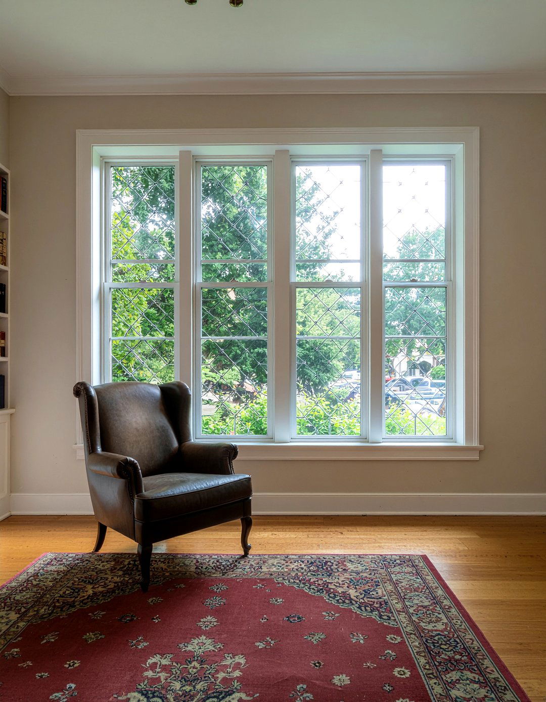 Leaded Glass Window - 30 living room privacy glass ideas