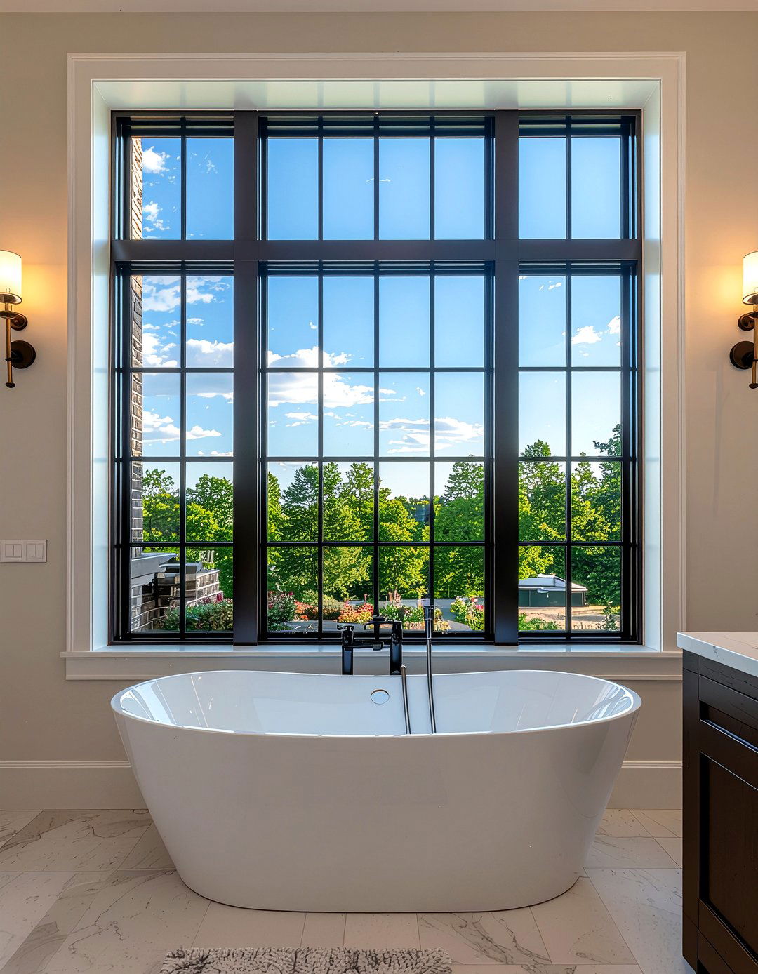 Leaded glass bathroom window - 30 bathroom privacy window ideas