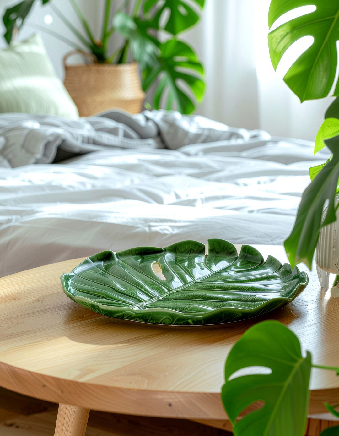 Leaf Shaped Tray - 30 bedroom trinket dishes