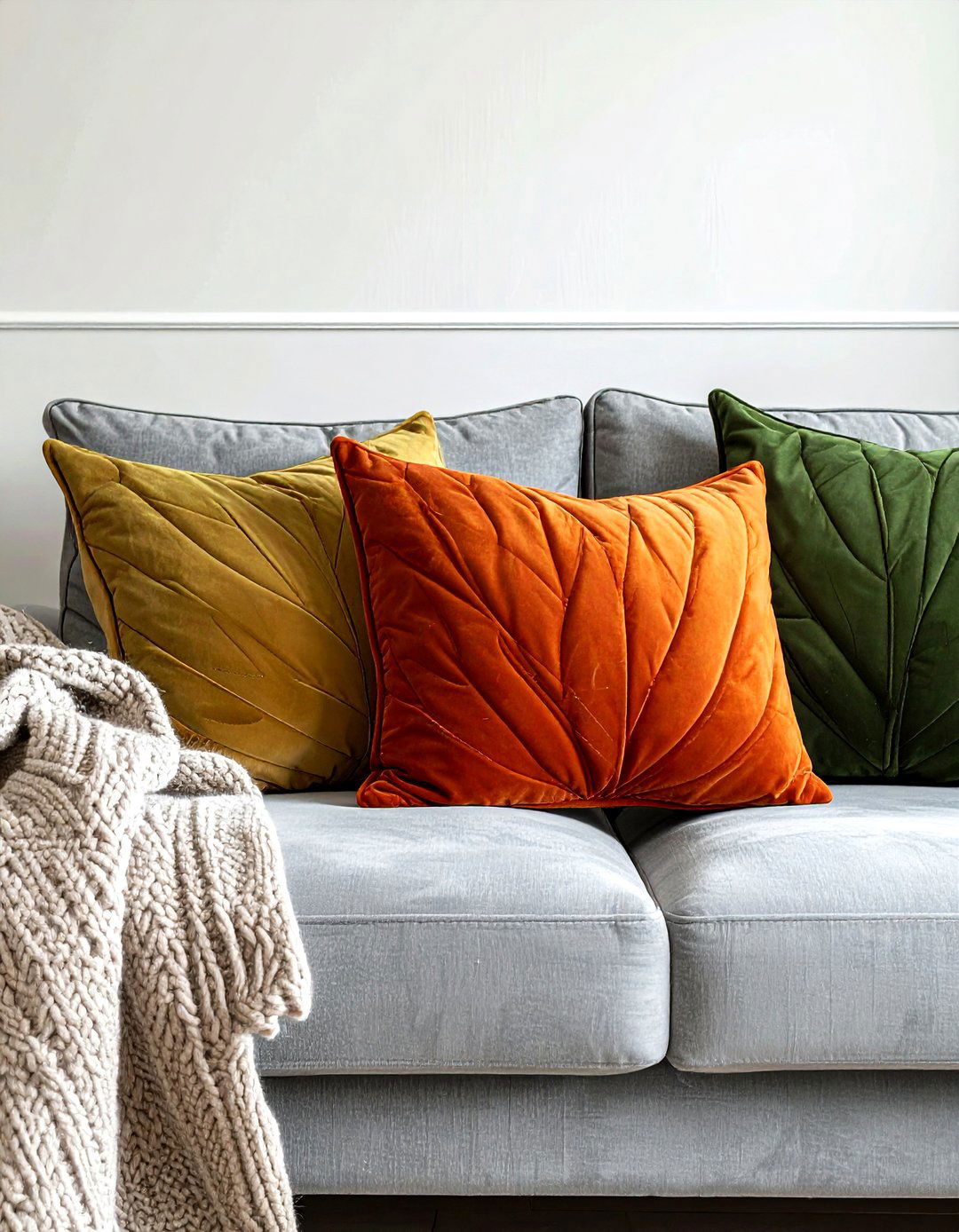 Leaf shaped pillow - 30 forest decor ideas