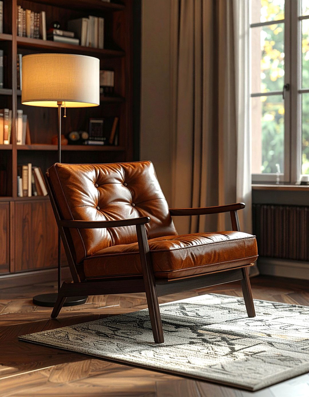 Leather Accent Chair - 30 decor upgrade ideas