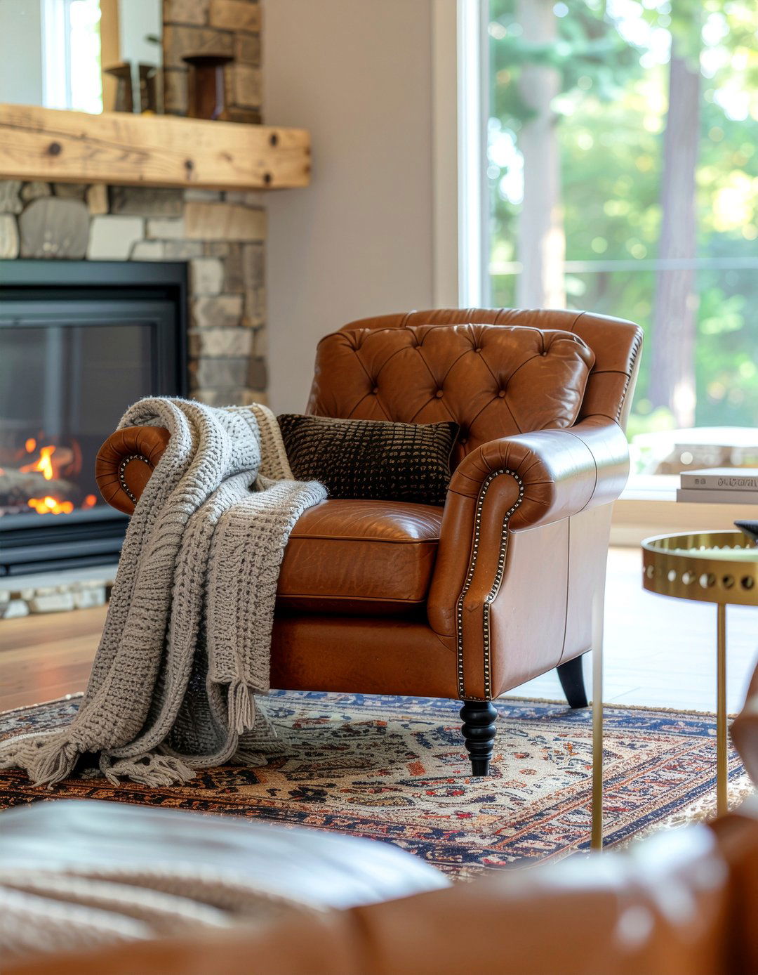 Leather Armchair - 30 living room elegant furniture ideas