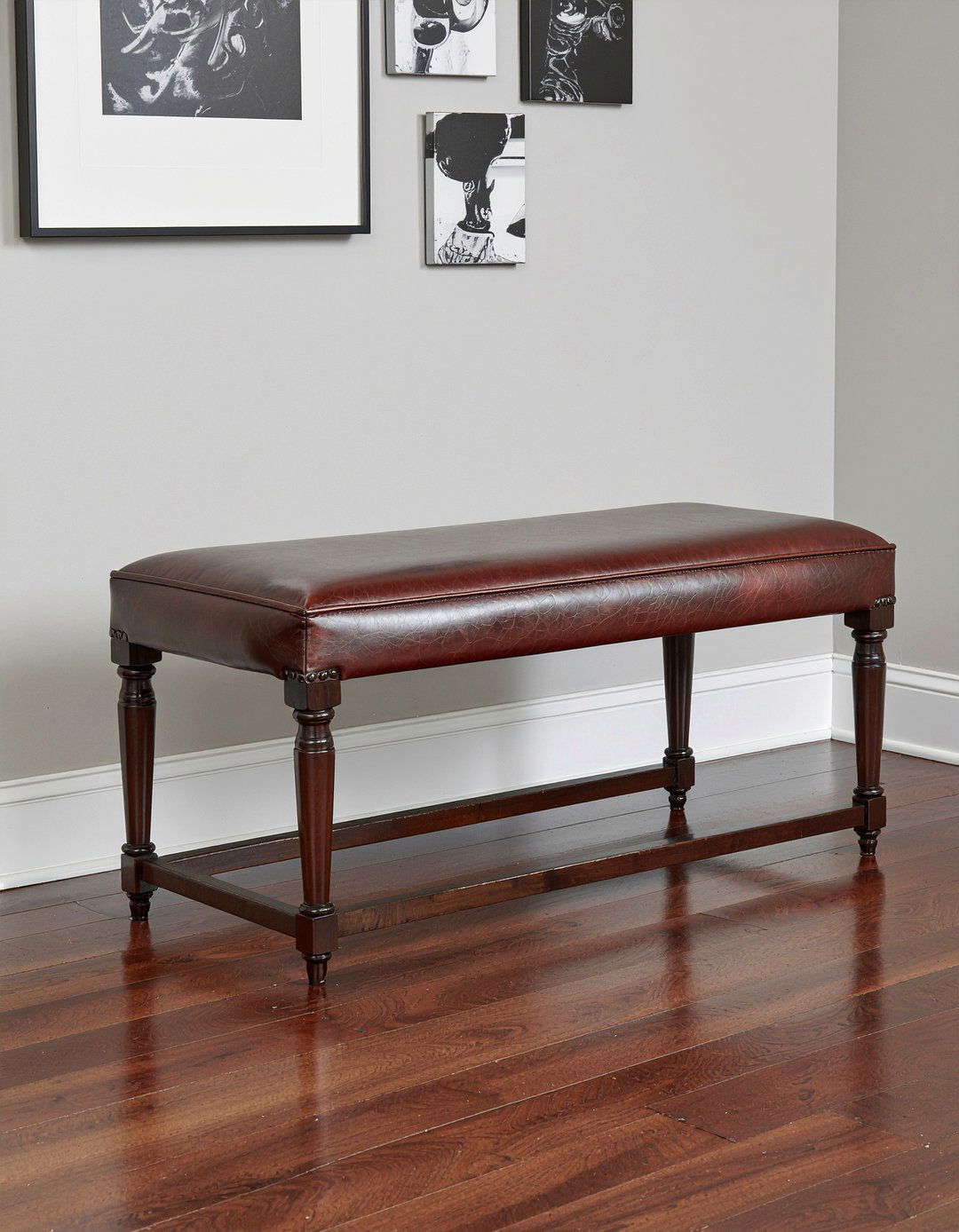 Leather Backless Bench - 30 backless dining bench ideas