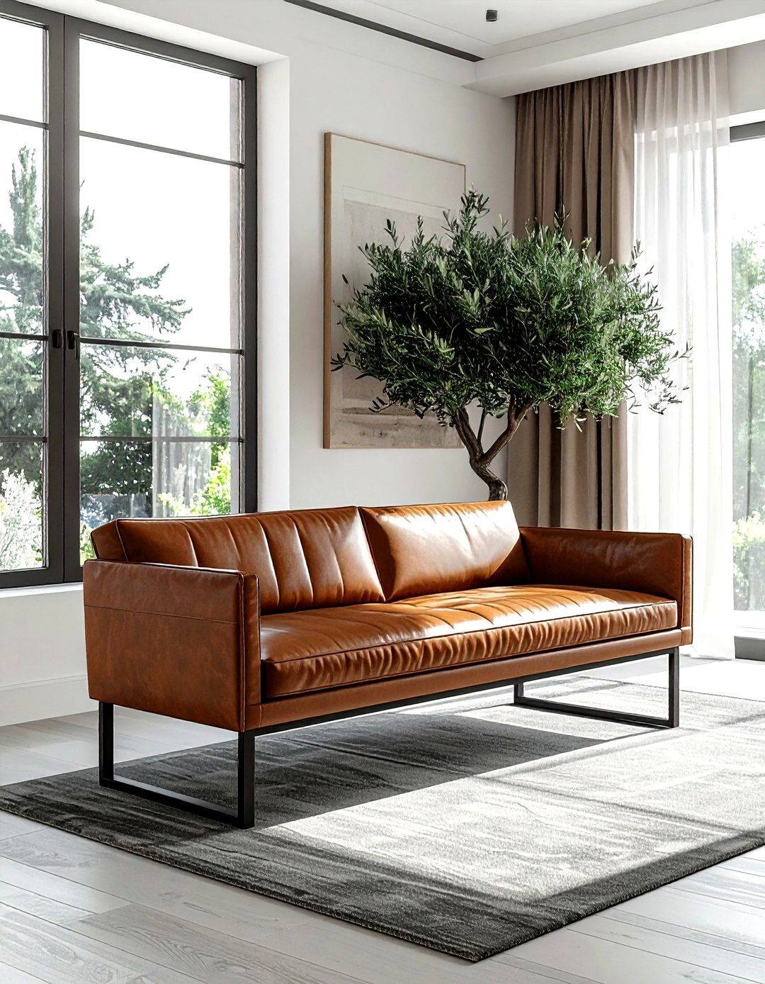 Leather Bench - 30 living room benches