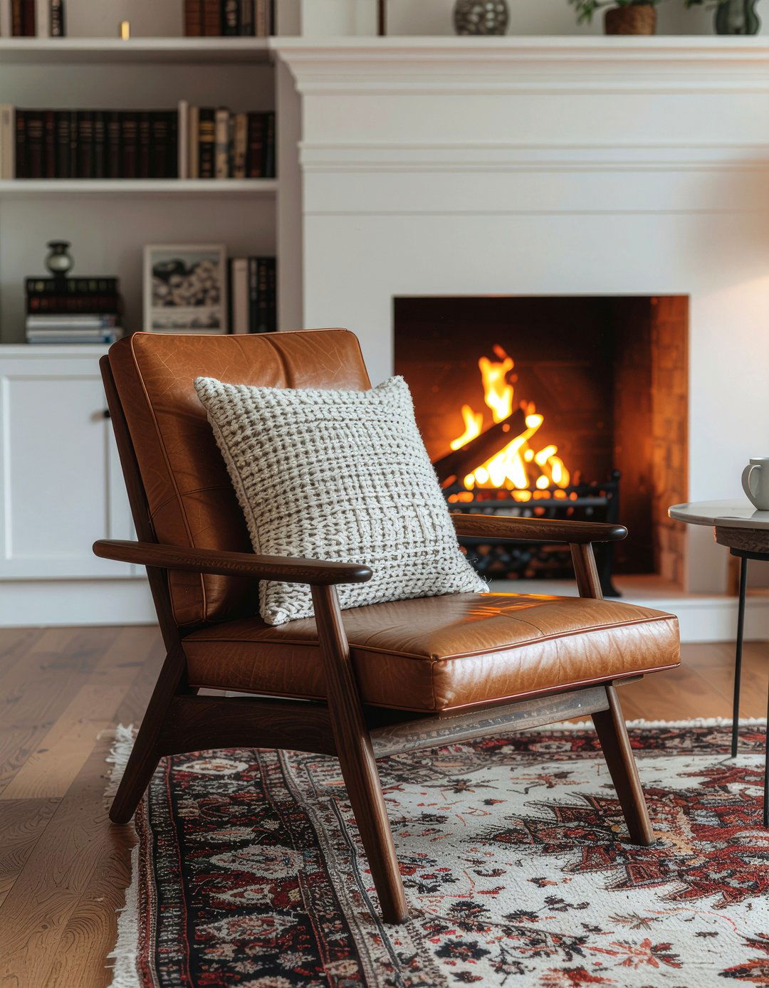 Leather Chair - 30 living room upgrade ideas