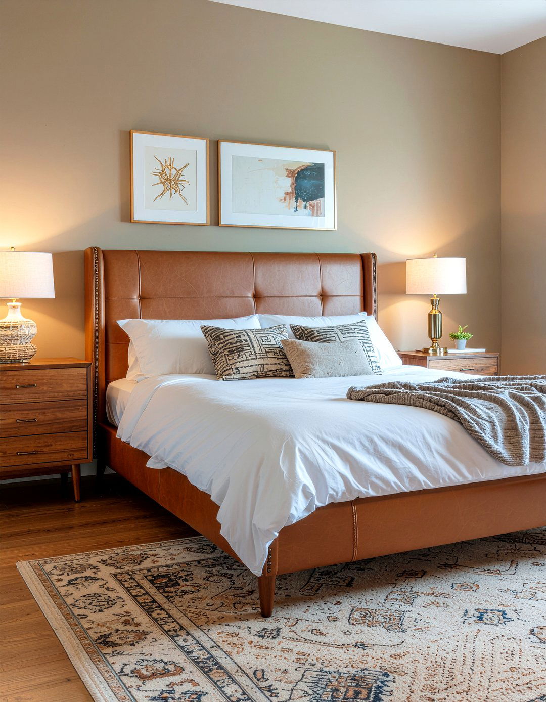 Leather Channel Tufted Headboard - 30 bedroom channel tufted headboards