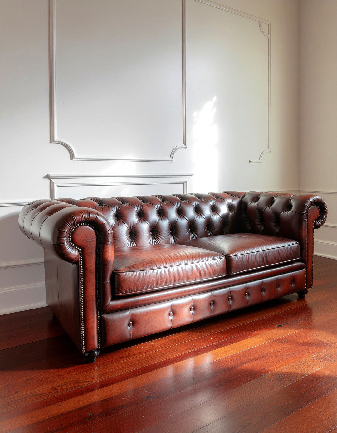 Leather Chesterfield Sofa - 30 living room timeless furniture ideas