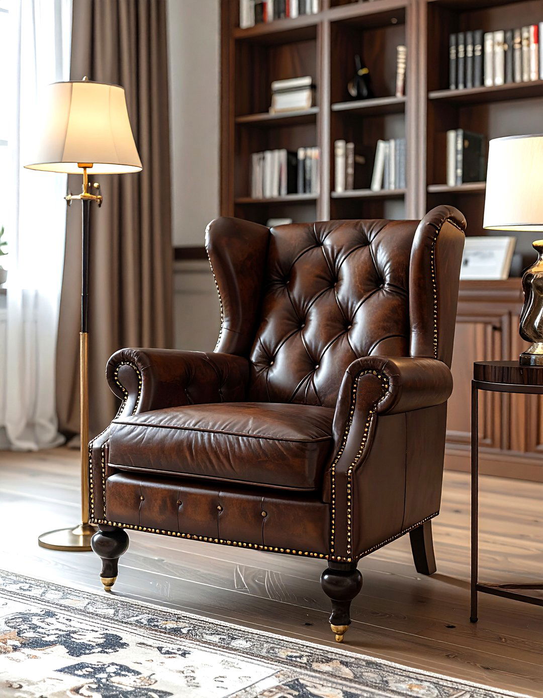 Leather Club Chair Living Room - 30 living room transitional furniture ideas