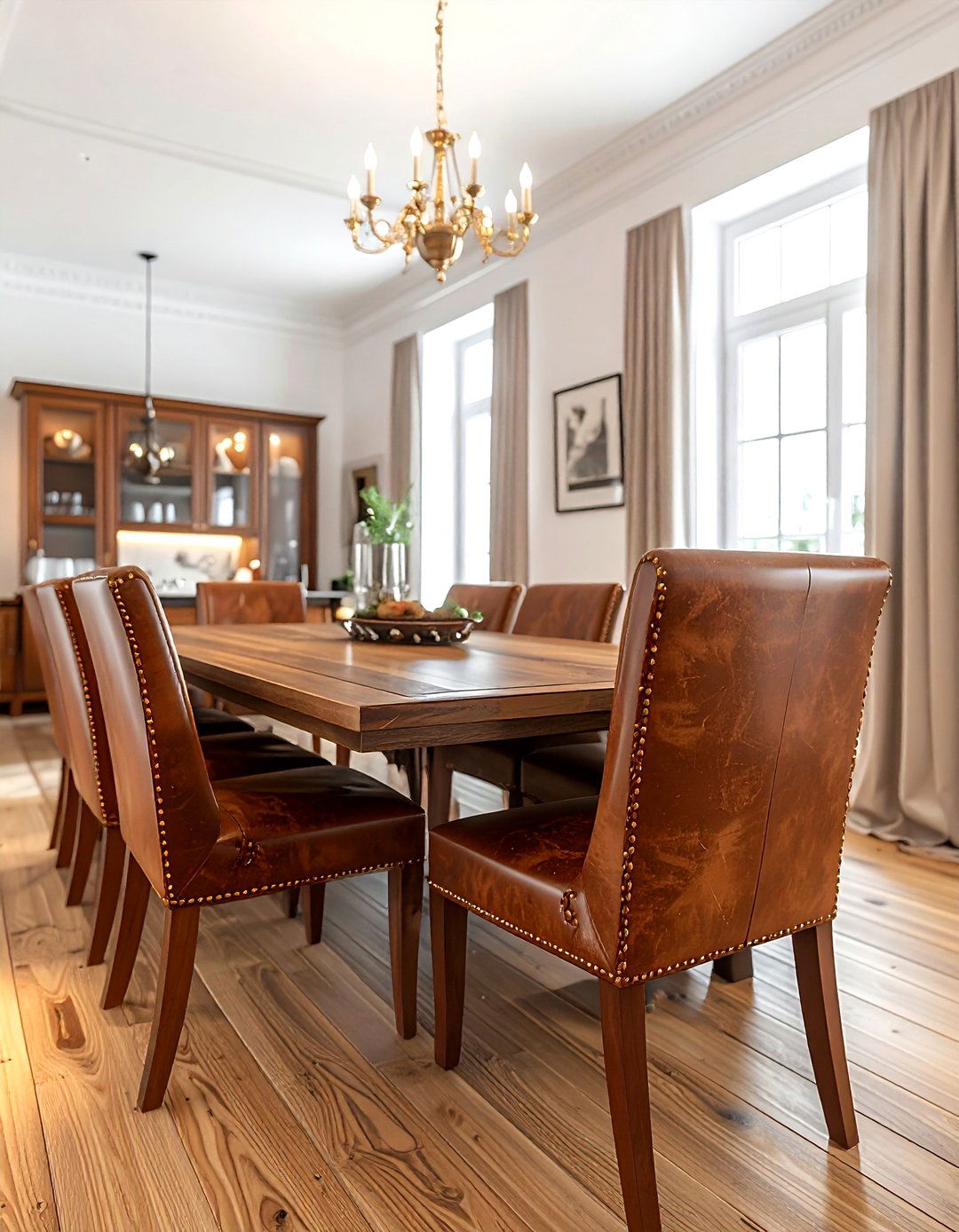 Leather Dining Chair - 30 Spanish dining room ideas