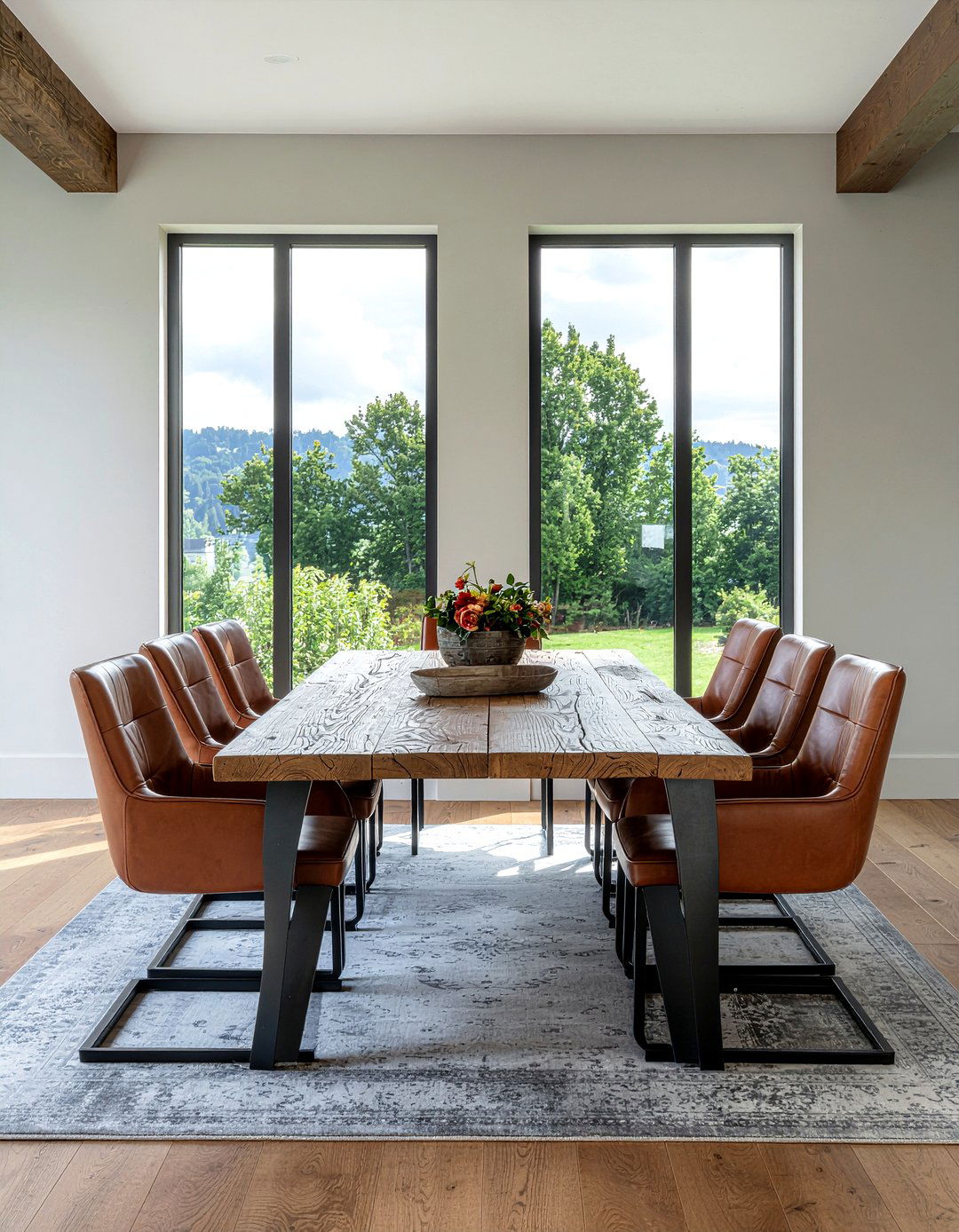 Leather Dining Chairs - 30 dining room seating for 8 ideas