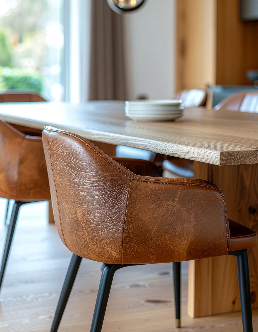 Leather Dining Chairs - 30 expert-recommended dining room ideas