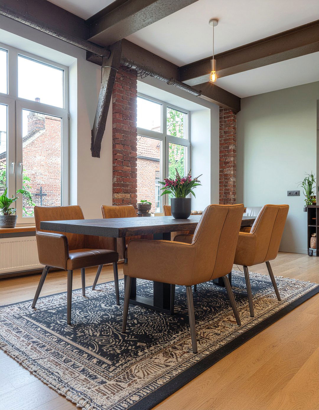 Leather Dining Chairs For Pets - 30 dog-friendly dining room ideas