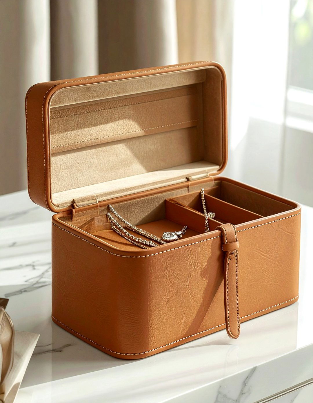 Leather Jewelry Roll - 30 jewelry box ideas