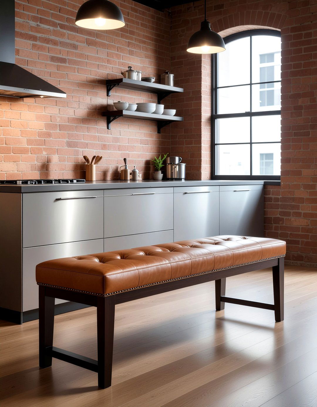 Leather Kitchen Bench - 30 kitchen bench seating ideas