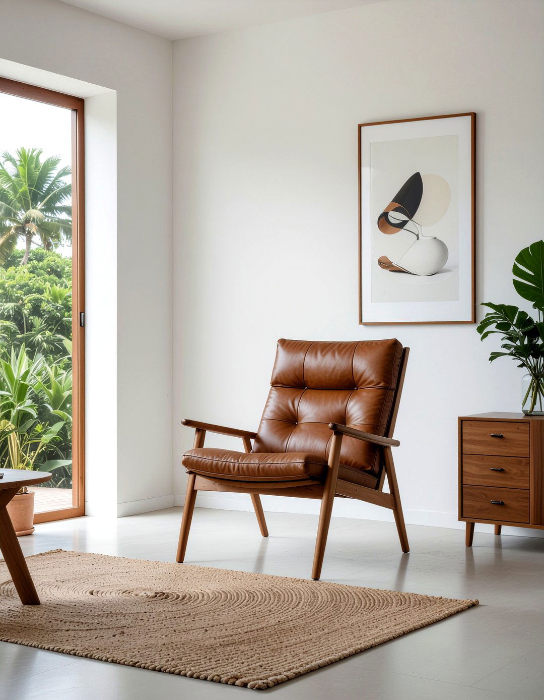 Leather Sling Chair - 30 living room Mexican furniture ideas