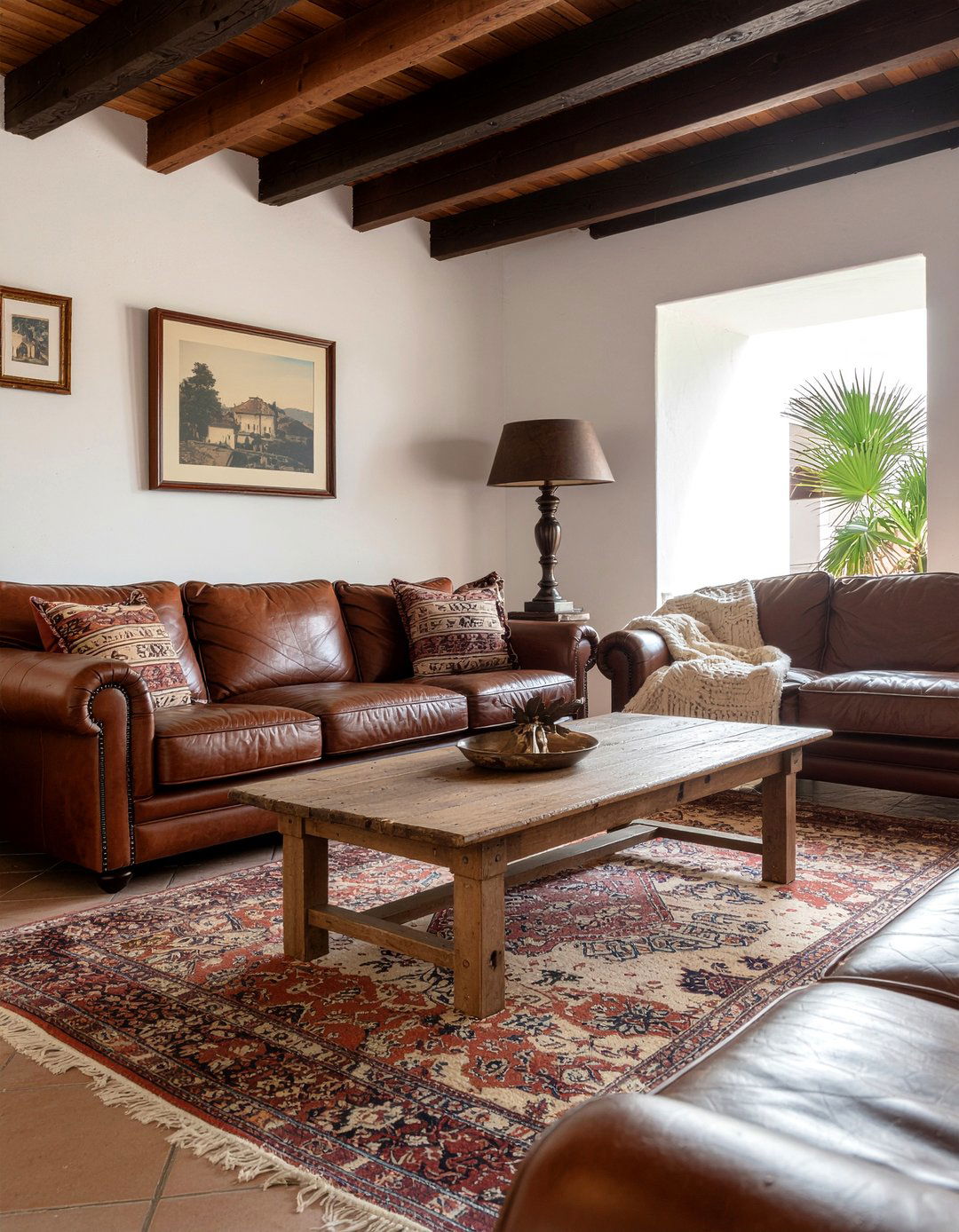 Leather Sofa Living Room Setup - 30 Spanish living room ideas
