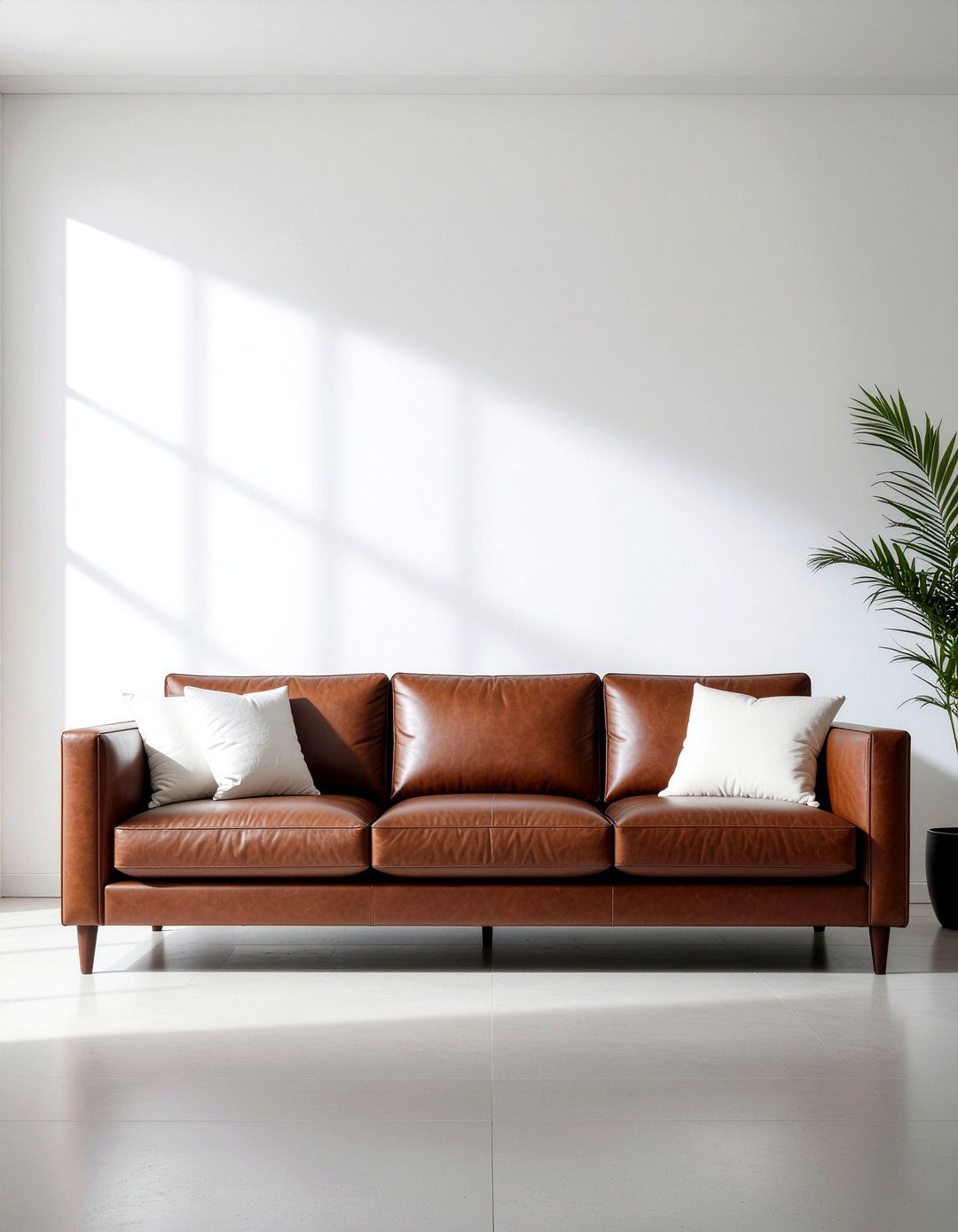 Leather Sofa - 30 dust-free living room ideas