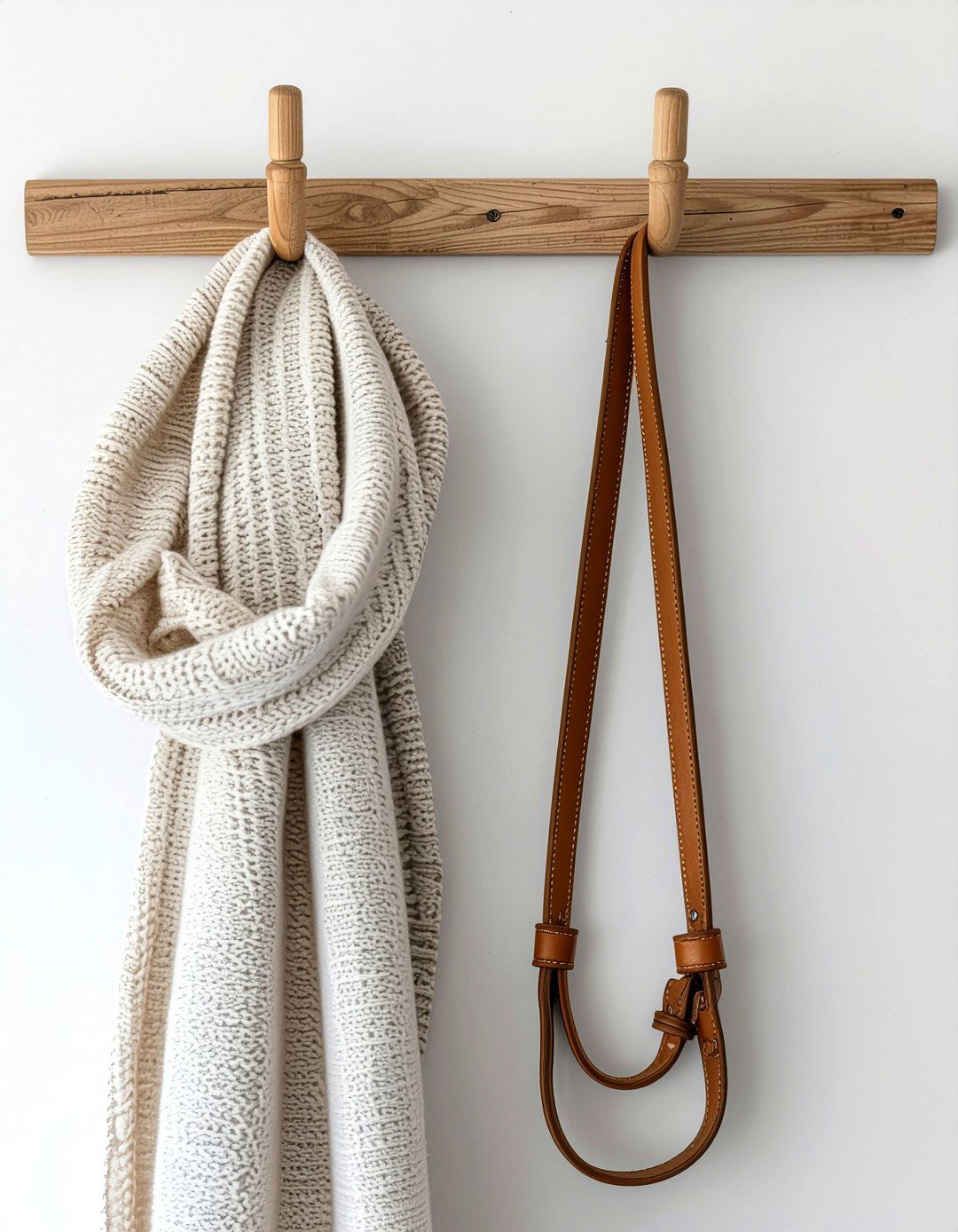 Leather Strap Wall Hook - 30 entryway hook ideas